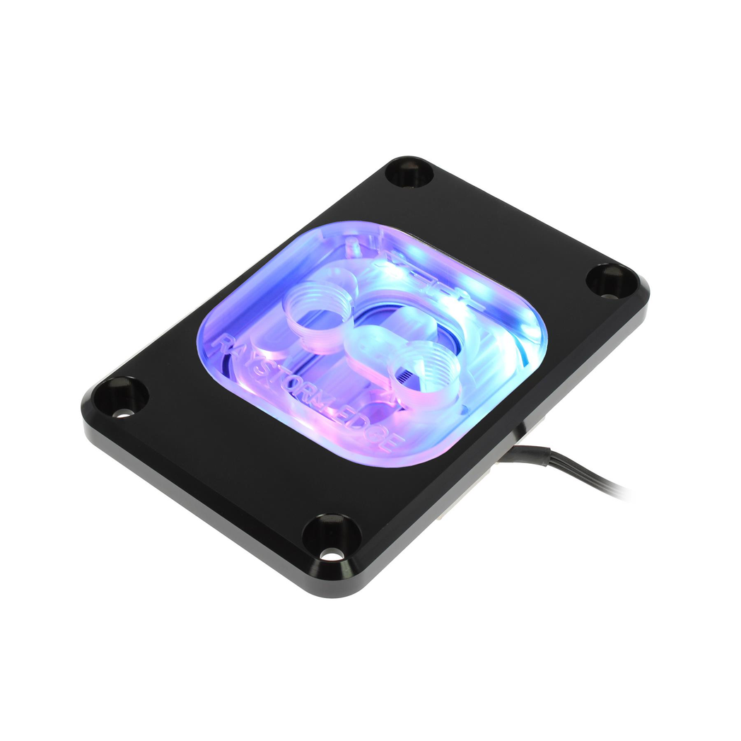 XSPC RayStorm EDGE aRGB CPU Waterblock AMD AM4 / AM5 - Black