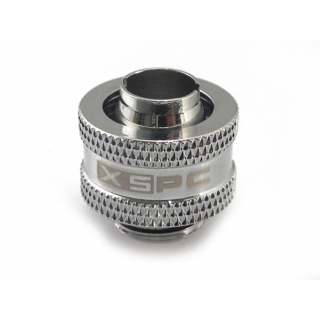 XSPC G1/4 to 3/8 ID 1/2 OD Compression Fitting V2 - Chrome (8 Pack)