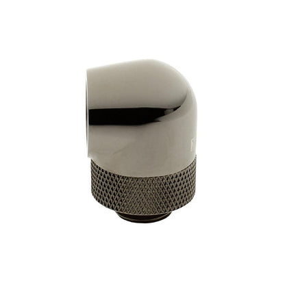 XSPC G1/4, 90 Degree Rotary Fitting V2 - Black Chrome (4 Pack)