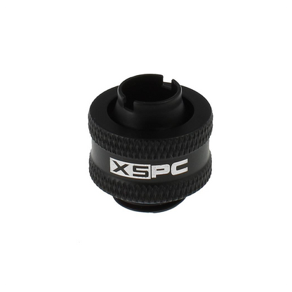 XSPC G1/4 to 3/8 ID 1/2 OD Compression Fitting V2 - Matte Black (8 Pack)