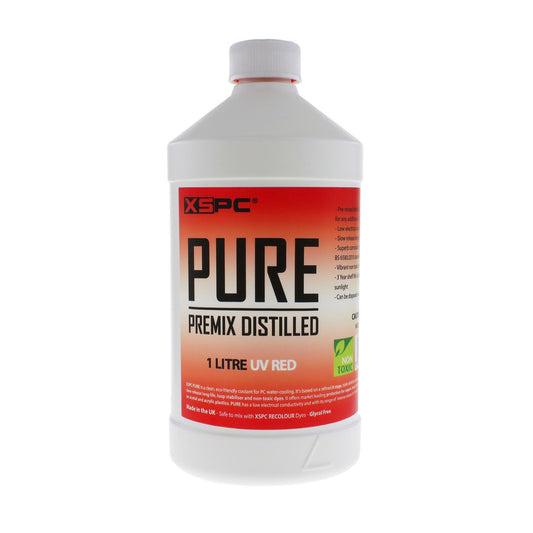 XSPC PURE Premix Distilled Coolant - UV Red