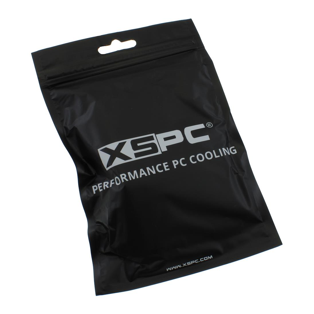 XSPC G1/4 to 14mm Rigid Tubing Triple Seal Fitting - Chrome (8 Pack)