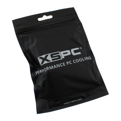 XSPC G1/4 to 14mm Rigid Tubing Triple Seal Fitting - Chrome (8 Pack)