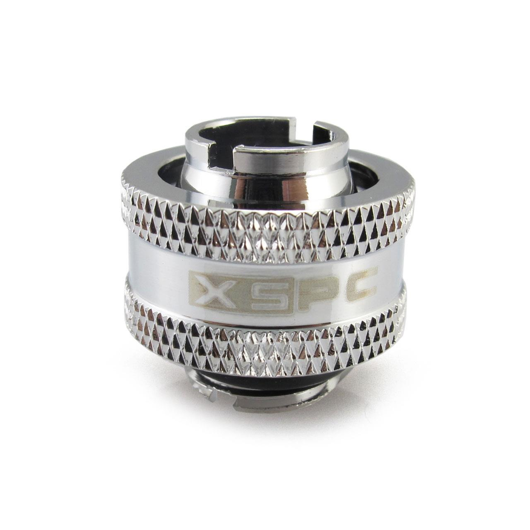 XSPC G1/4 to 7/16 ID 5/8 OD Compression Fitting V2 - Chrome (8 Pack)