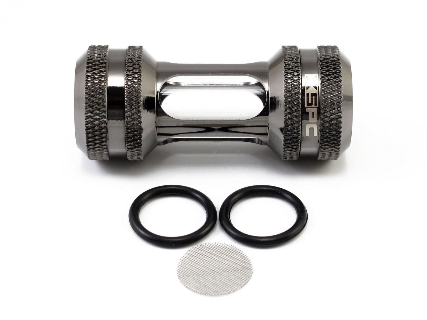 XSPC G1/4 Inline Filter (Black Chrome)