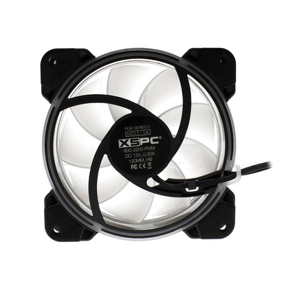 XSPC RGB Series  2, PWM 800-2200RPM 5V 3Pin aRGB 120mm Fan
