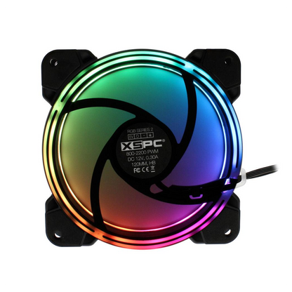 XSPC RGB Series  2, PWM 800-2200RPM 5V 3Pin aRGB 120mm Fan