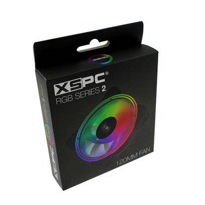 XSPC RGB Series  2, PWM 800-2200RPM 5V 3Pin aRGB 120mm Fan