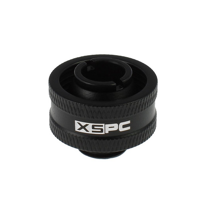 XSPC G1/4 to 1/2 ID 3/4 OD Compression Fitting V2 - Matte Black (8 Pack)