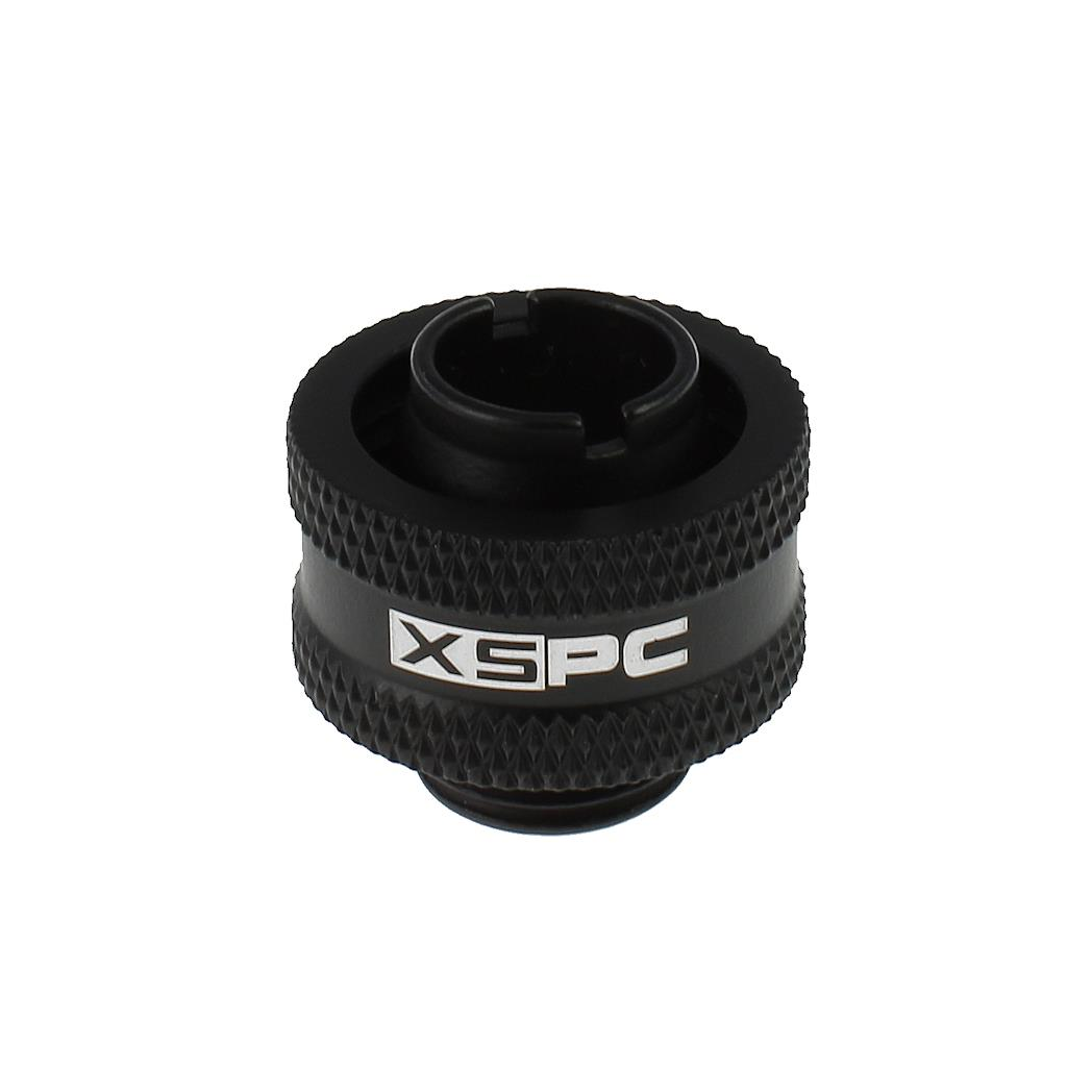 XSPC G1/4 to 3/8 ID 5/8 OD Compression Fitting V2 - Matte Black (8 Pack)