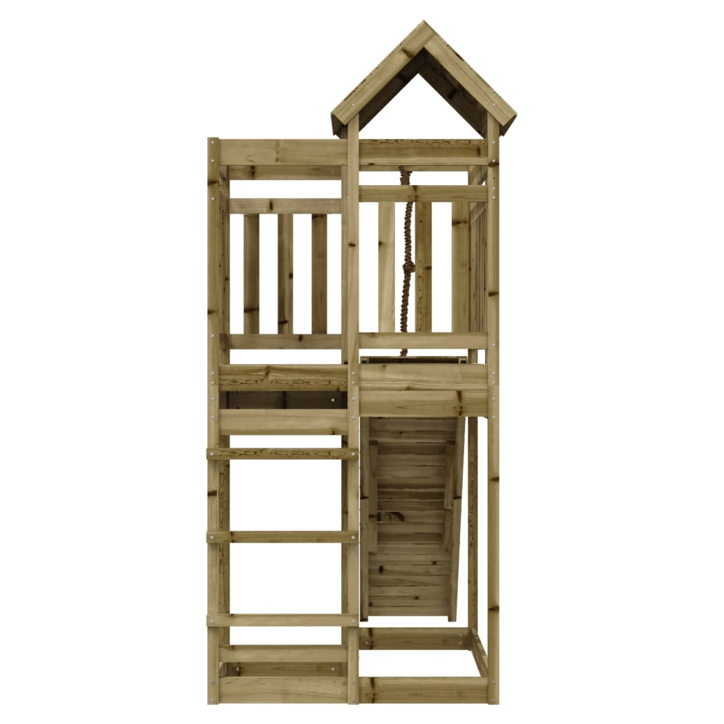 Playhouse with Climbing Wall Impregnated Wood Pine