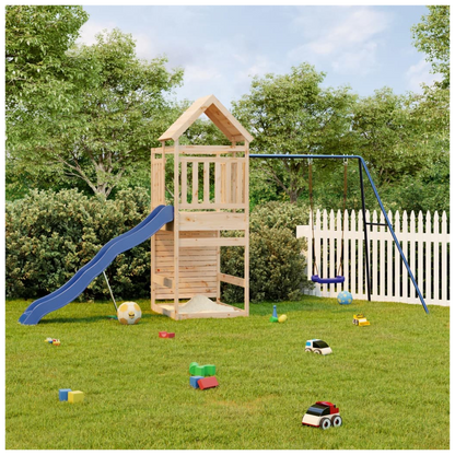 Outdoor Playset Solid Wood Pine