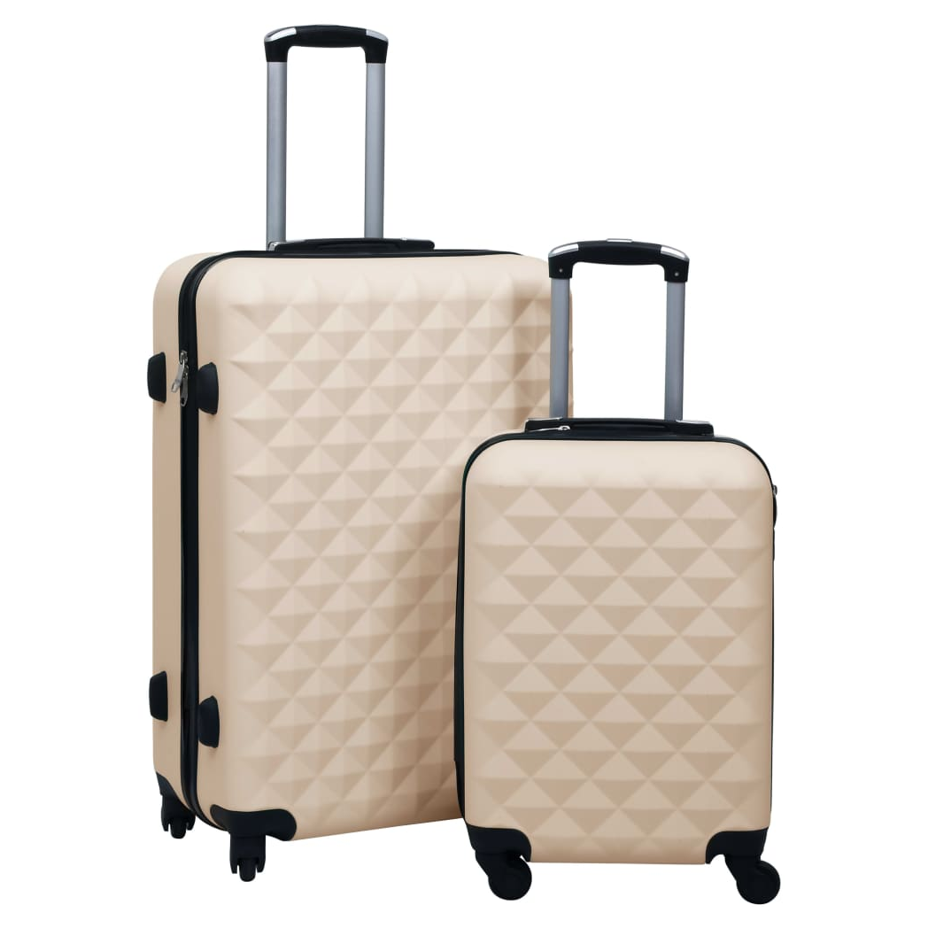 Hardcase Trolley Set 2 pcs Gold ABS