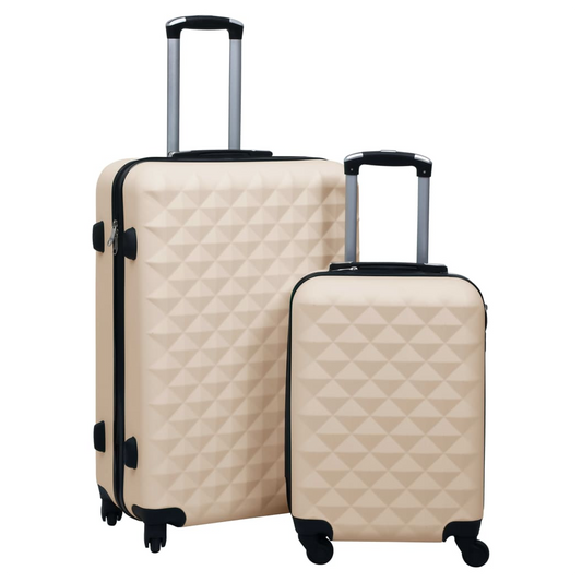 Hardcase Trolley Set 2 pcs Gold ABS