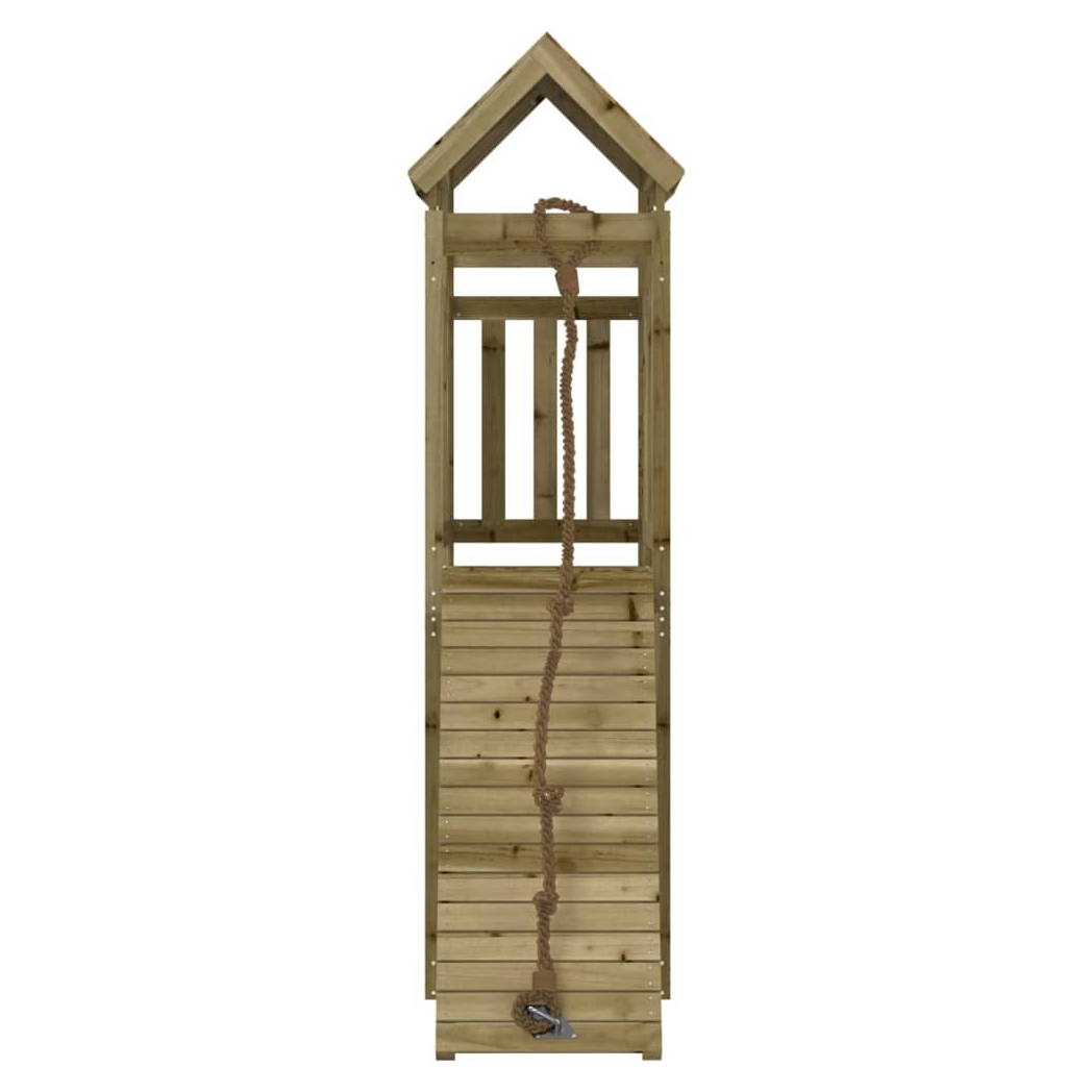 Playhouse with Climbing Wall Impregnated Wood Pine