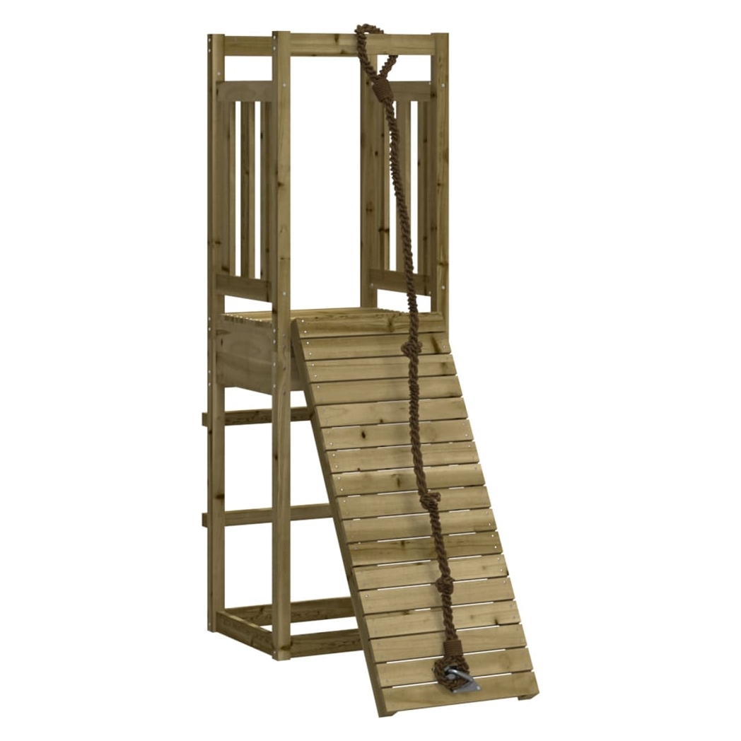 Playhouse with Climbing Wall Impregnated Wood Pine