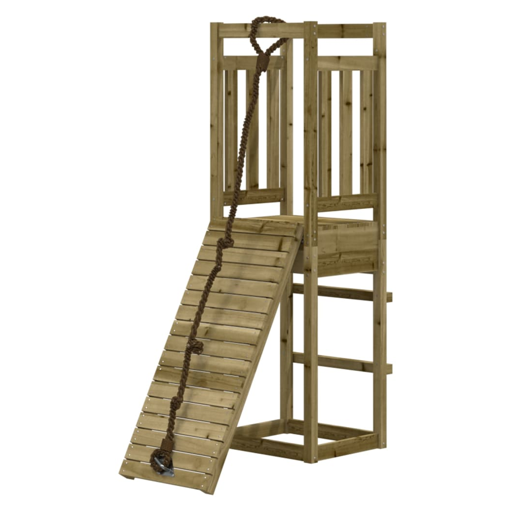 Playhouse with Climbing Wall Impregnated Wood Pine