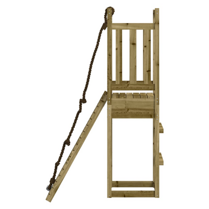 Playhouse with Climbing Wall Impregnated Wood Pine