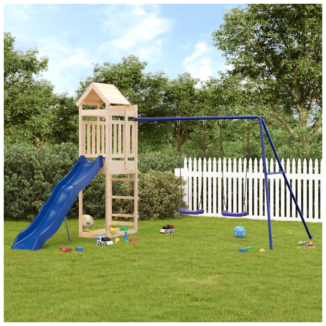 Outdoor Playset Solid Wood Pine