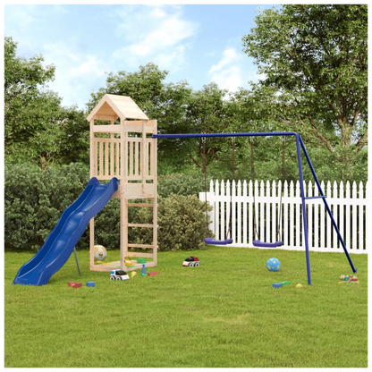 Outdoor Playset Solid Wood Pine