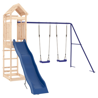 Outdoor Playset Solid Wood Pine