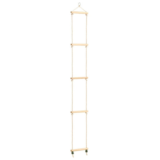Kid's Rope Ladder Solid Wood and PE 30x168 cm