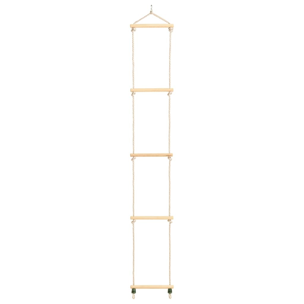Kid's Rope Ladder Solid Wood and PE 30x168 cm