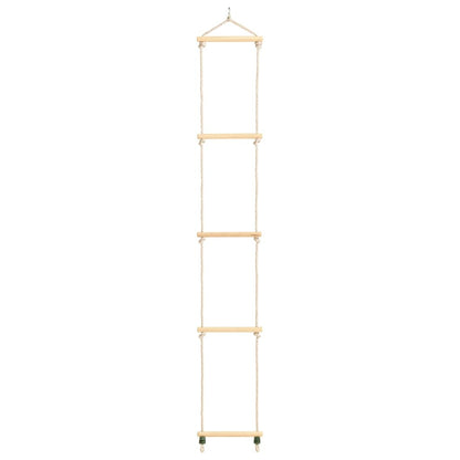 Kid's Rope Ladder Solid Wood and PE 30x168 cm
