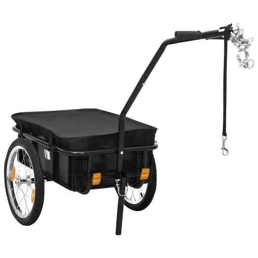 Bike Cargo Trailer/Hand Wagon 155x60x83 cm Steel Black