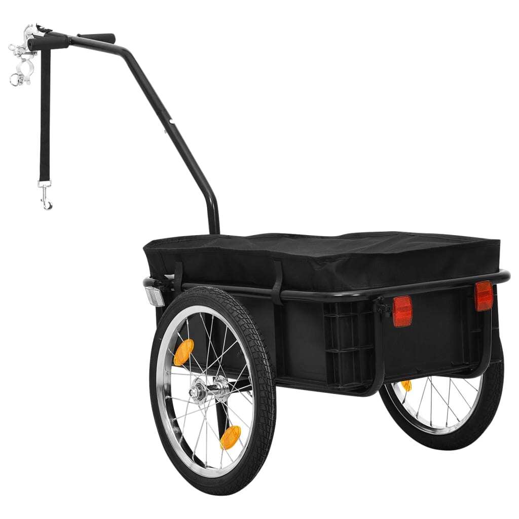 Bike Cargo Trailer/Hand Wagon 155x60x83 cm Steel Black