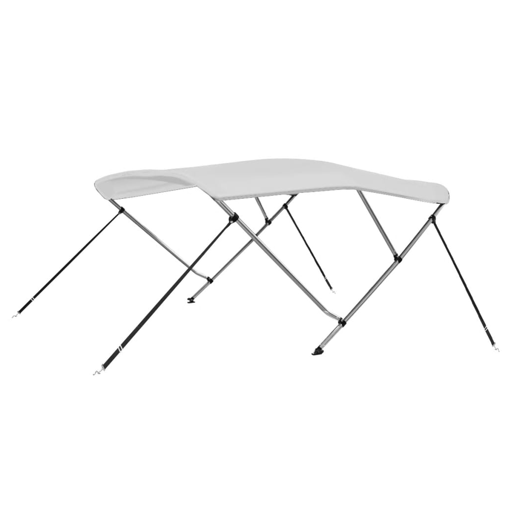 3 Bow Bimini Top White 183x140x137 cm