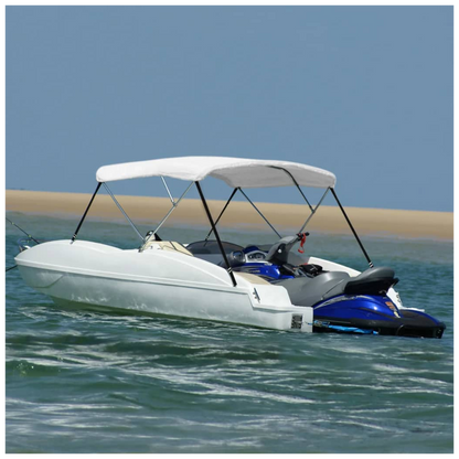 3 Bow Bimini Top White 183x140x137 cm