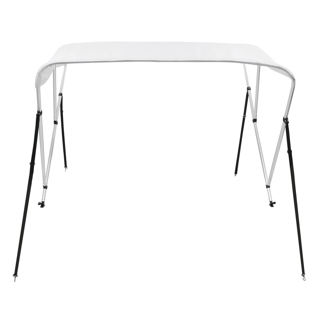 3 Bow Bimini Top White 183x140x137 cm