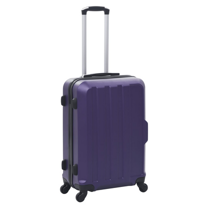 Hardcase Trolley Set 3 pcs Purple ABS