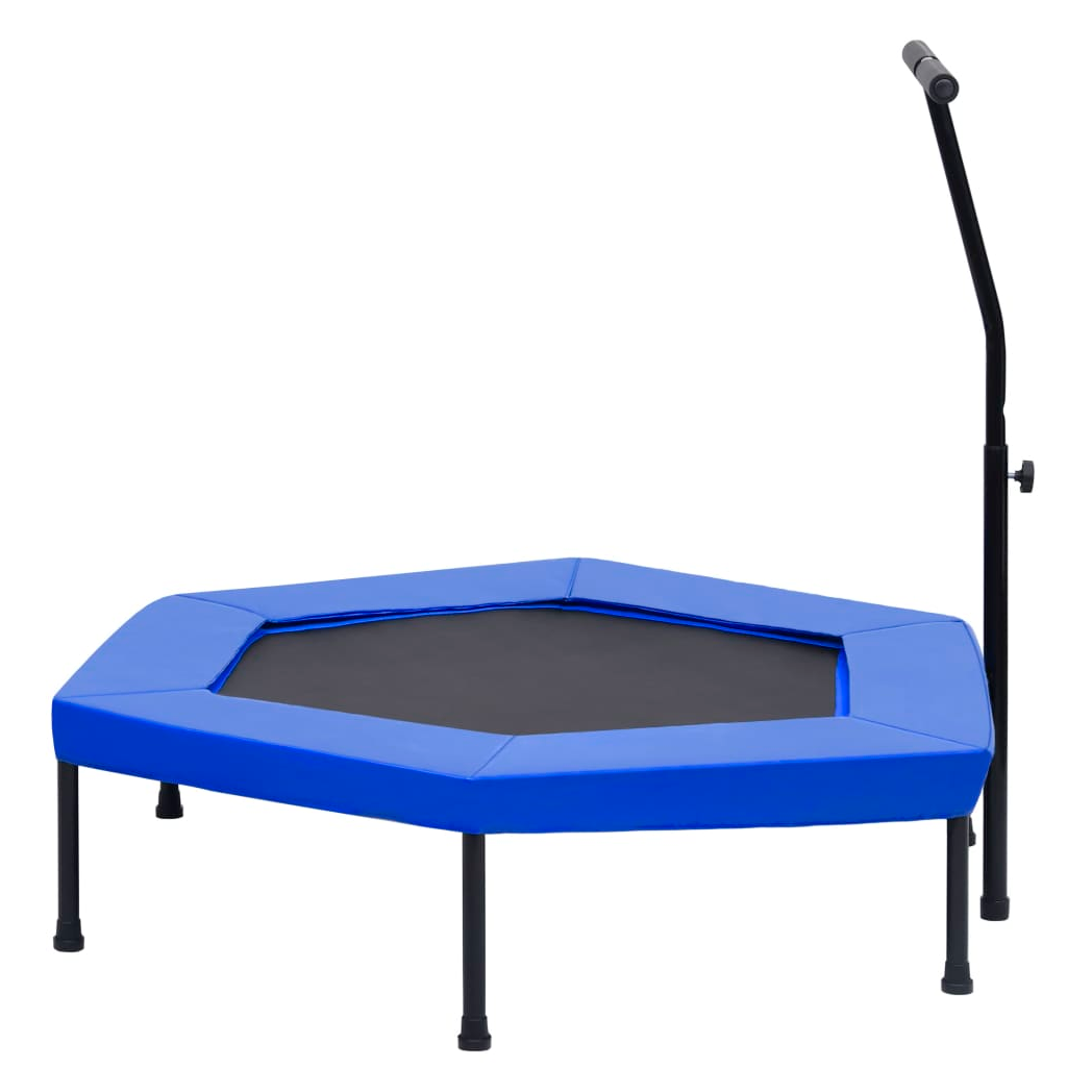 Fitness Trampoline with Handle and Safety Pad Hexagon 122 cm