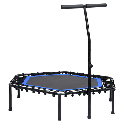 Fitness Trampoline with Handle and Safety Pad Hexagon 122 cm
