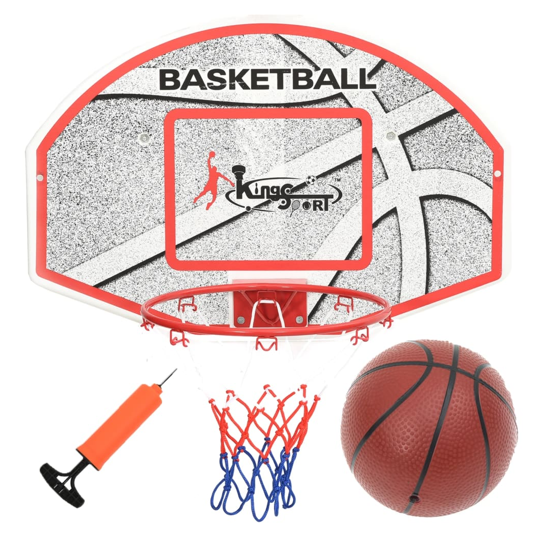 Five Piece Wall Mounted Basketball Backboard Set 66x44.5 cm