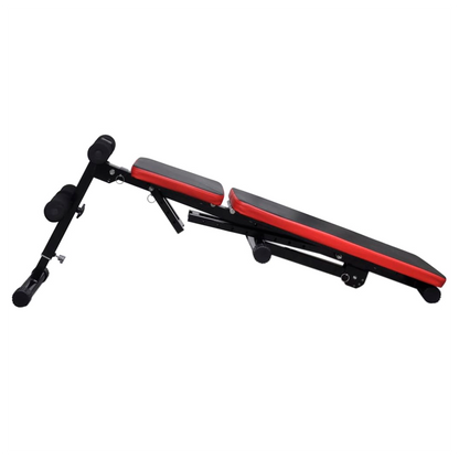 Adjustable Sit-up Bench with Barbell and Dumbbell Set 60.5 kg