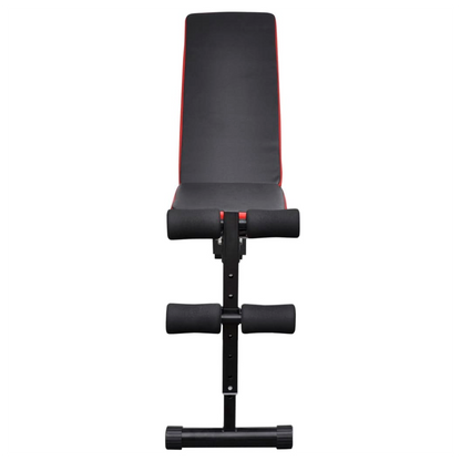 Adjustable Sit-up Bench with Barbell and Dumbbell Set 60.5 kg