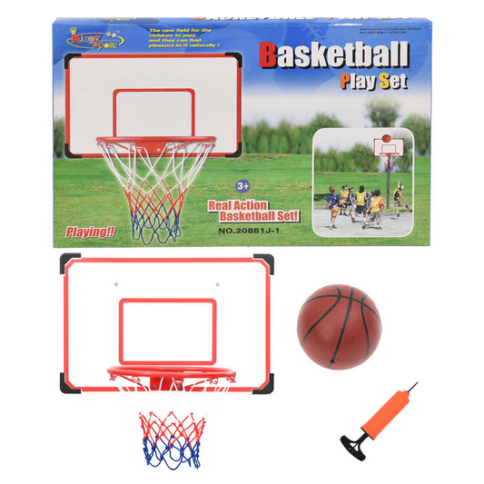 Five Piece Wall Mounted Basketball Backboard Set