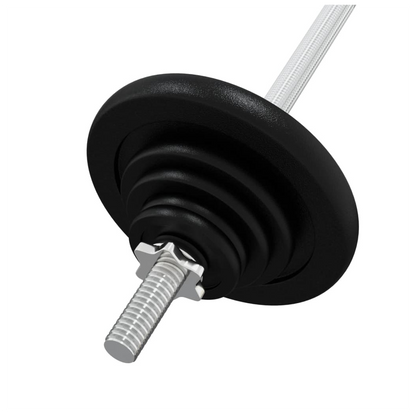 Barbell with Plates 60 kg Cast Iron