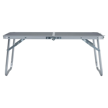 Folding Camping Table Grey Aluminium 60x40 cm