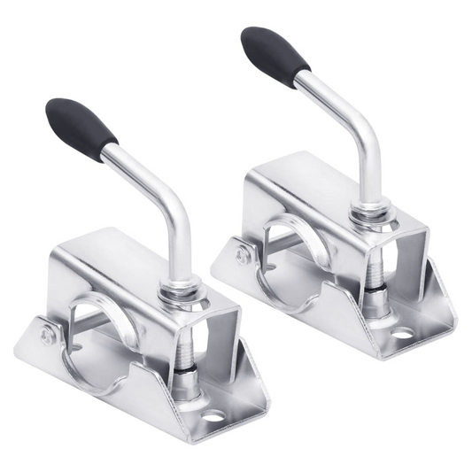 Jockey Wheel Clamps 2 pcs 13.5x6.5x14 cm Galvanised Steel