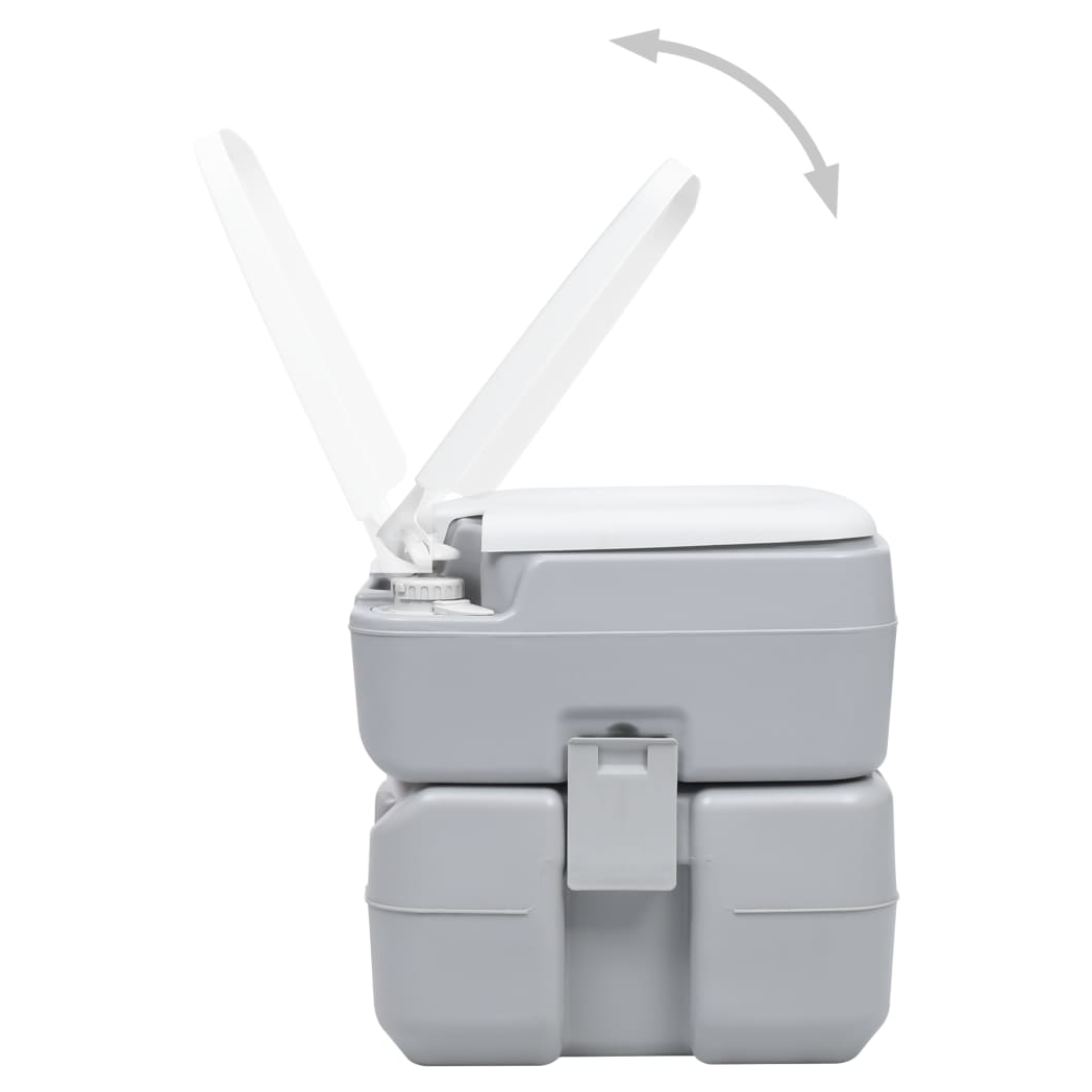 Portable Camping Toilet Grey 20+10 L