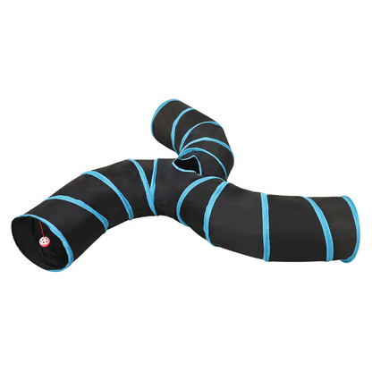 Cat Tunnel 3-way Black and Blue 25 cm Polyester