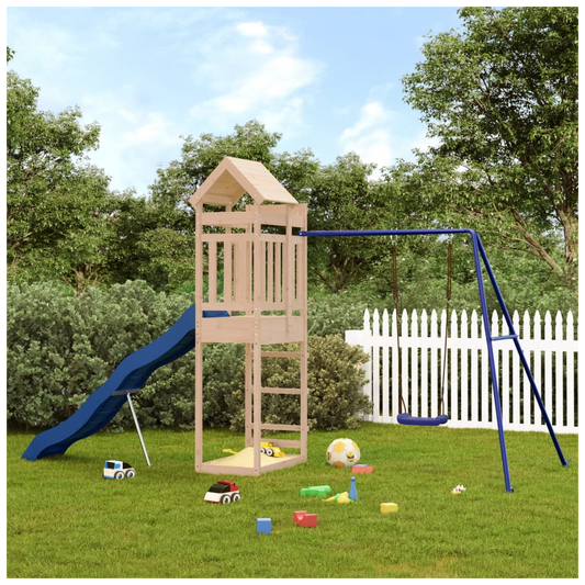 Outdoor Playset Solid Wood Pine