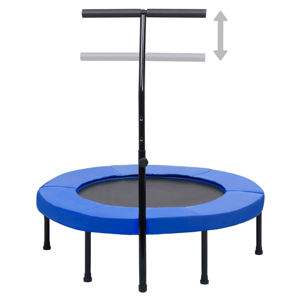 Fitness Trampoline with Handle and Safety Pad 102 cm