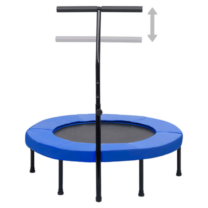 Fitness Trampoline with Handle and Safety Pad 102 cm