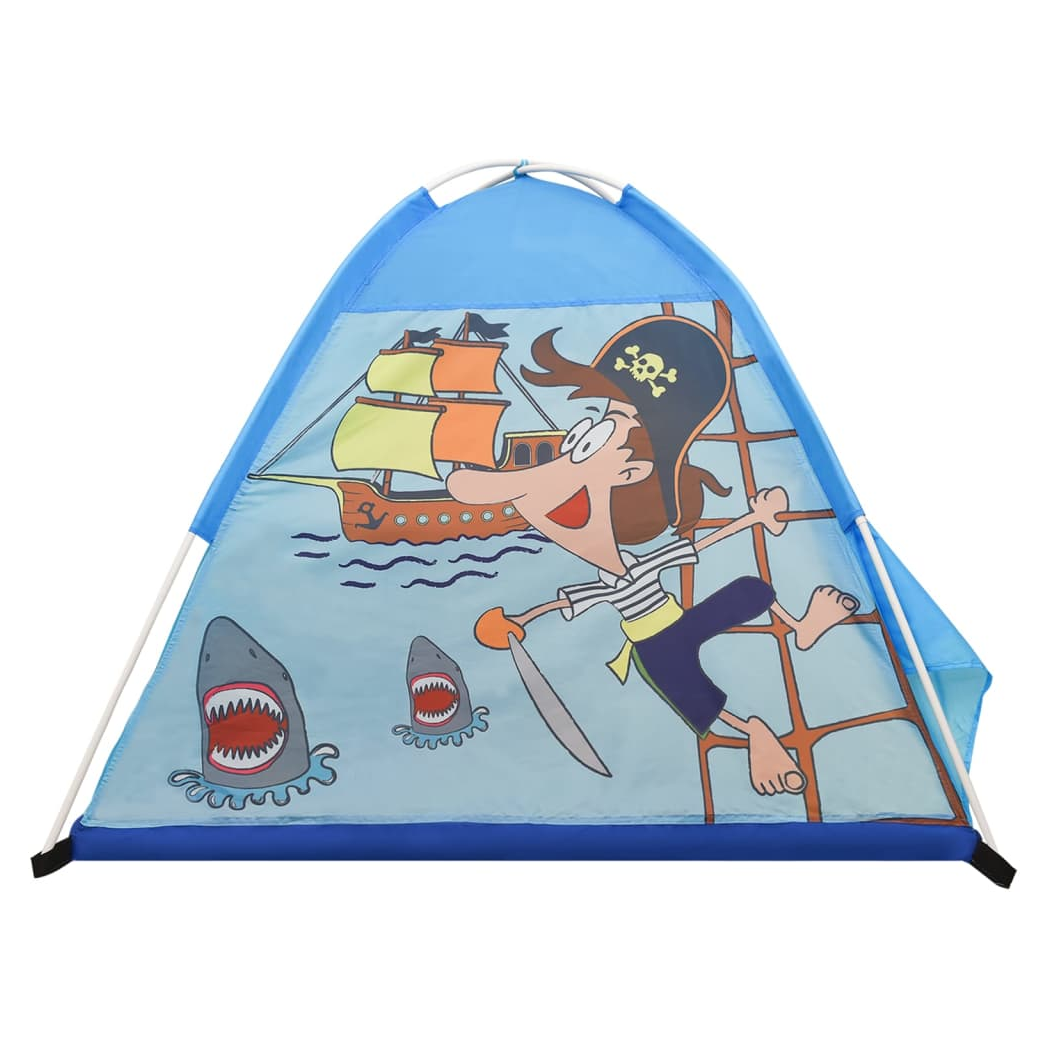 Children Play Tent with 250 Balls Blue 120x120x90 cm
