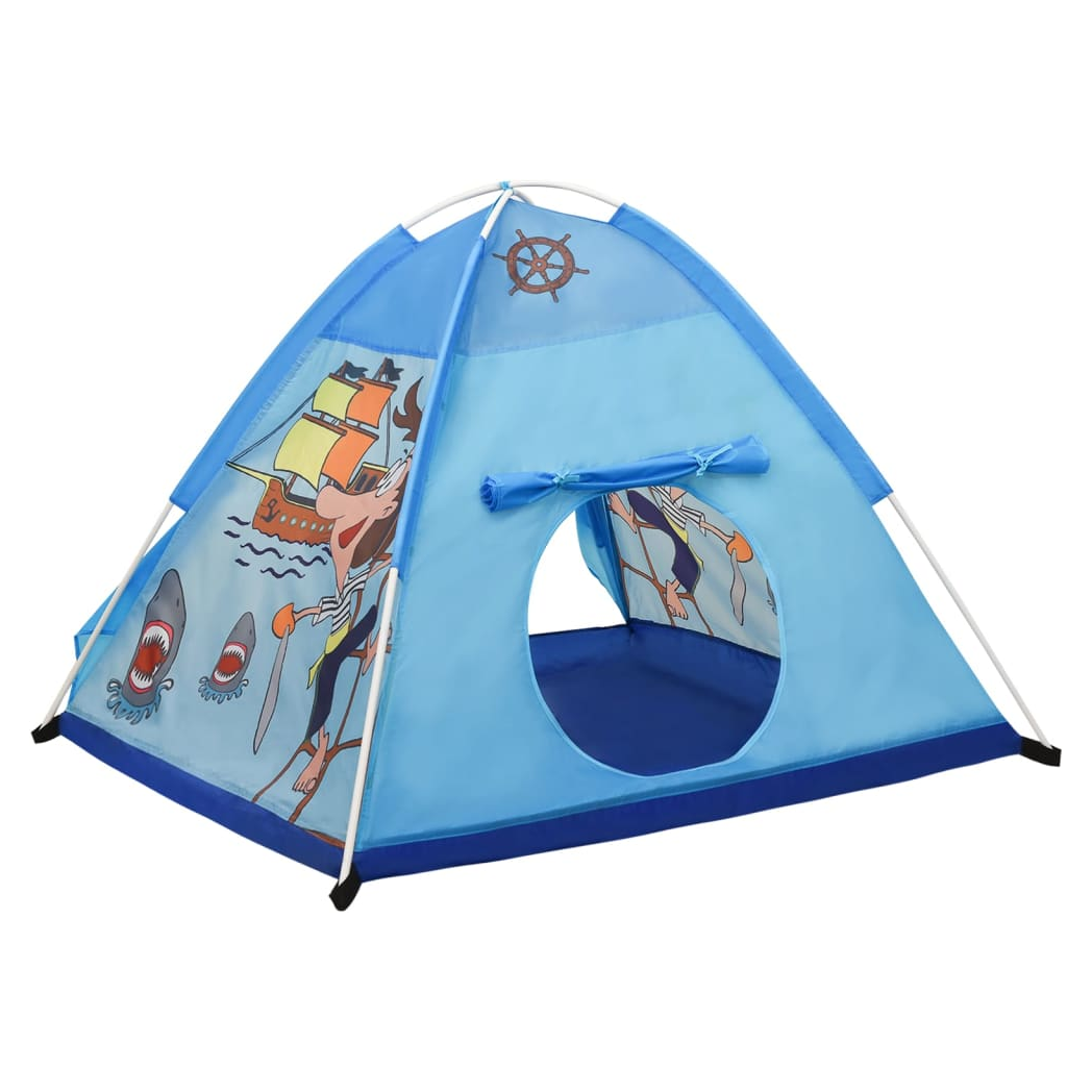 Children Play Tent with 250 Balls Blue 120x120x90 cm